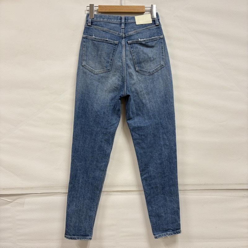 ジェイダ GYDA パンツ デニム、ジーンズ THIGH HIGH ハイウエスト テーパード ダメージペグトップ クラッシュ デニム パンツ 071922402501 FREE ダメージ加工 青 / ブルー / blue レディース USED 古着 中古 50160968