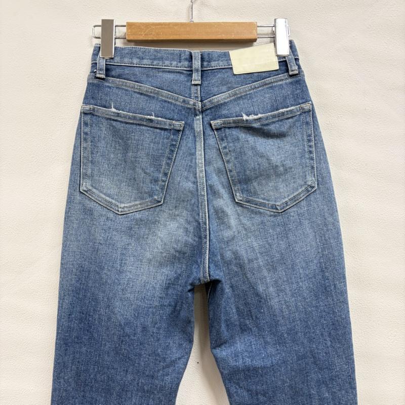 ジェイダ GYDA パンツ デニム、ジーンズ THIGH HIGH ハイウエスト テーパード ダメージペグトップ クラッシュ デニム パンツ 071922402501 FREE ダメージ加工 青 / ブルー / blue レディース USED 古着 中古 50160968