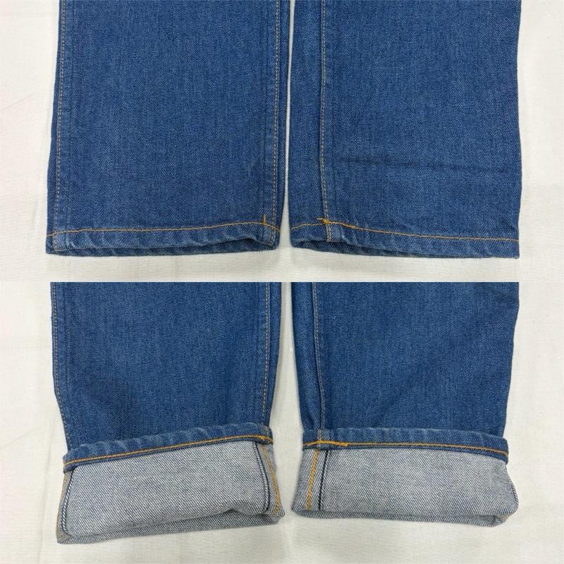 ウエストオーバーオールズ WESTOVERALLS パンツ デニム、ジーンズ WEST S デニム テーパード ジッパーフライ 42 TALON タロンジップ 32インチ 無地 青 / ブルー / blue メンズ USED 古着 中古 50160973