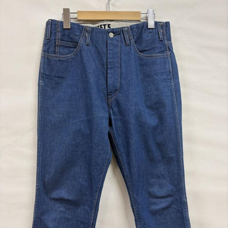 ウエストオーバーオールズ WESTOVERALLS パンツ デニム、ジーンズ WEST S デニム テーパード ジッパーフライ 42 TALON タロンジップ 32インチ 無地 青 / ブルー / blue メンズ USED 古着 中古 50160973