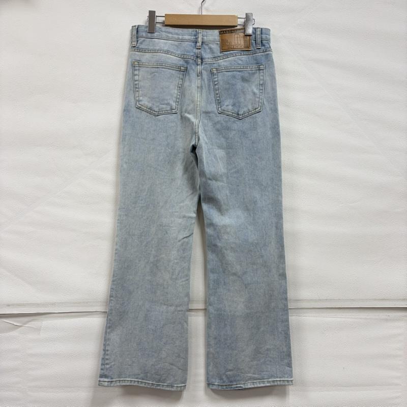 古着 USED パンツ デニム、ジーンズ MASON PRINCE ハイウエスト フレア デニム パンツ ネオ ストリート ジッパーフライ 2 無地 水色 / ライトブルー / レディース USED 古着 中古 50160975