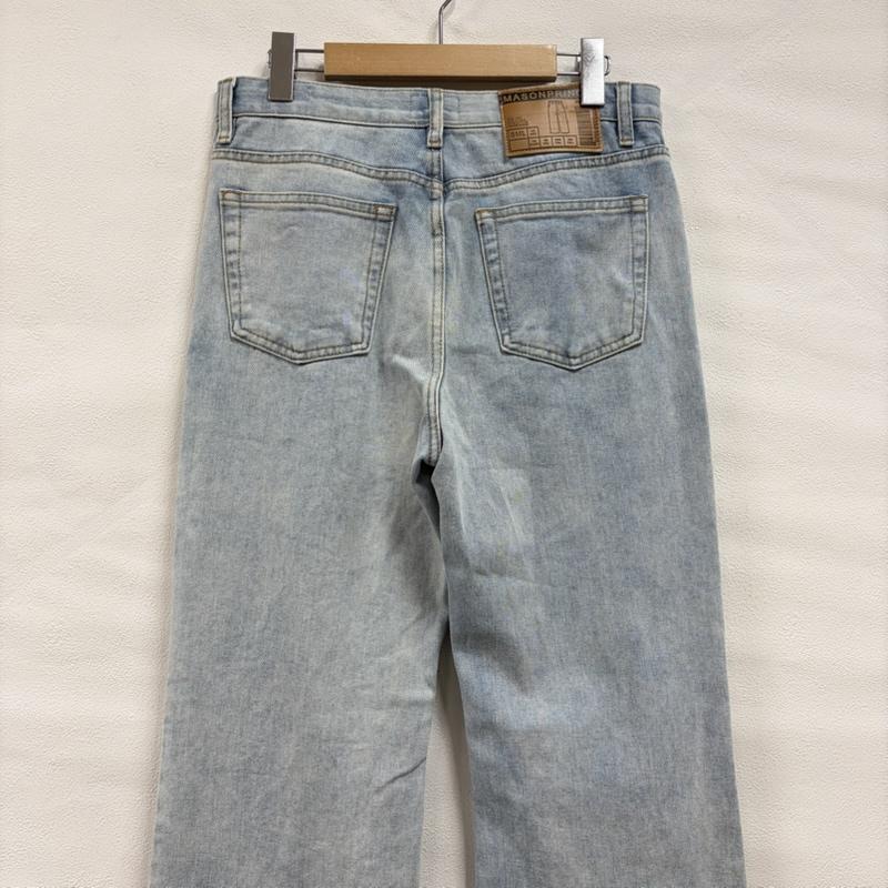 古着 USED パンツ デニム、ジーンズ MASON PRINCE ハイウエスト フレア デニム パンツ ネオ ストリート ジッパーフライ 2 無地 水色 / ライトブルー / レディース USED 古着 中古 50160975