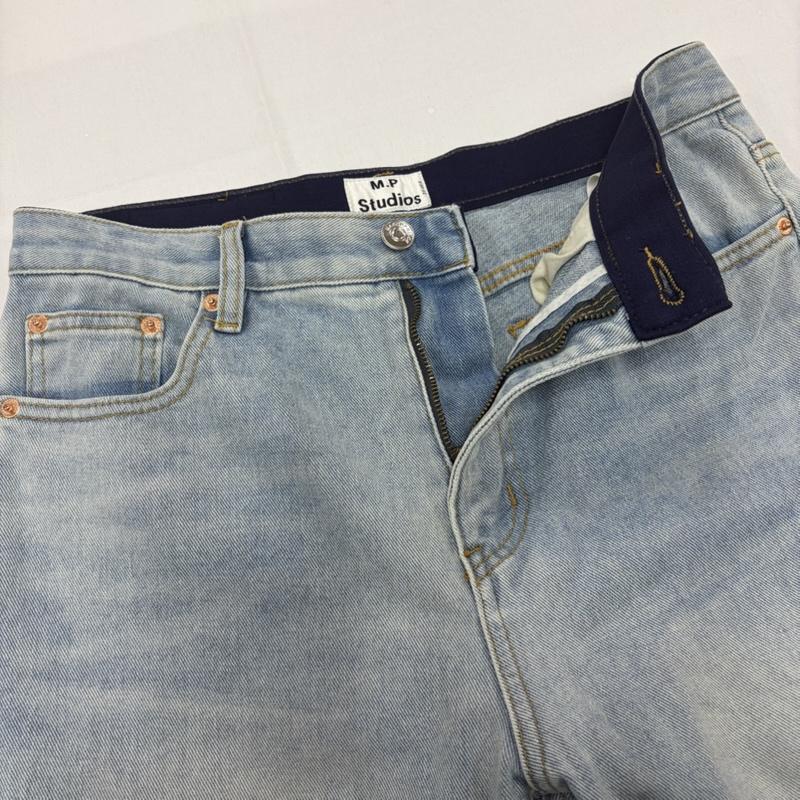 古着 USED パンツ デニム、ジーンズ MASON PRINCE ハイウエスト フレア デニム パンツ ネオ ストリート ジッパーフライ 2 無地 水色 / ライトブルー / レディース USED 古着 中古 50160975