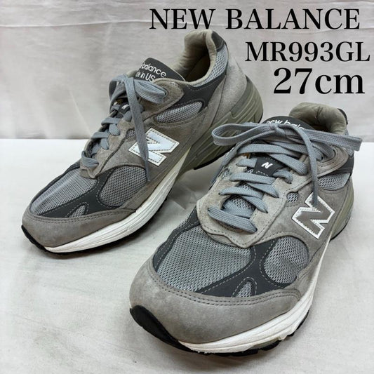 ニューバランス New Balance スニーカー スニーカー MR993GL 2023 USA製 メッシュ スエード ローカット スニーカー 27.0cm メンズ USED 古着 中古 50160986