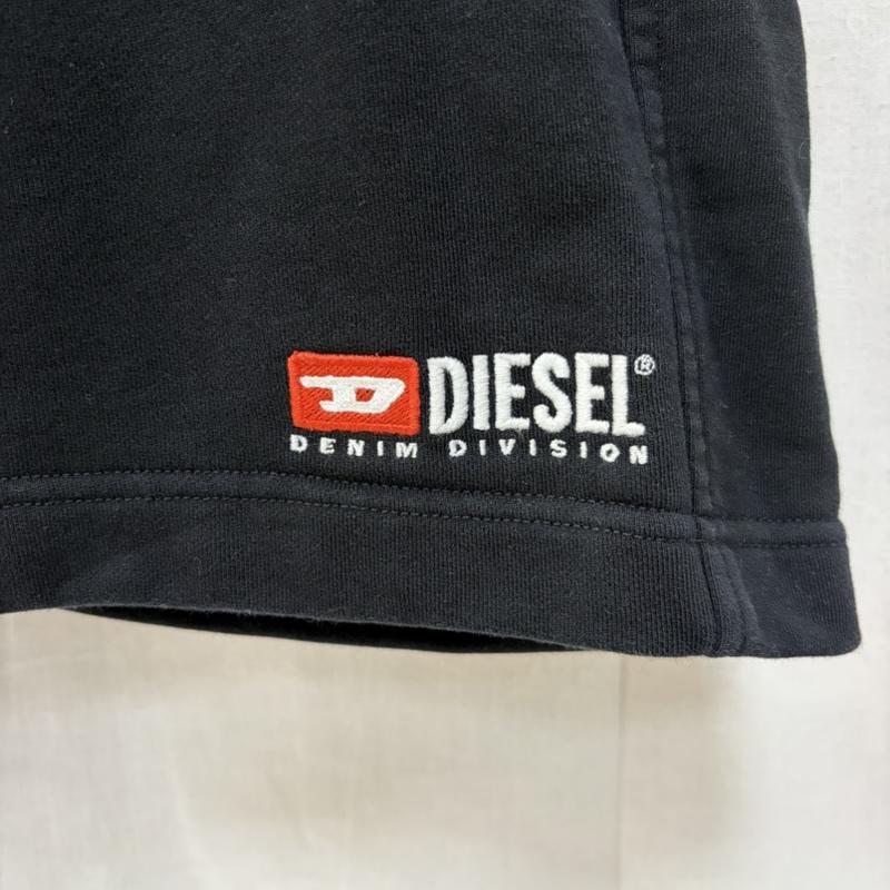 ディーゼル DIESEL ボトムス ボトムス P-CROWN-DIV スウェットハーフパンツ ショート 刺繍 A03760 S 無地 X ロゴ、文字 X ワンポイント 黒 / ブラック / black メンズ USED 古着 中古 50160989