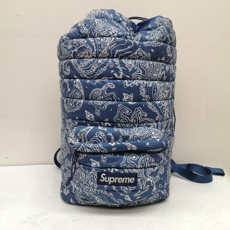 シュプリーム Supreme リュックサック、デイパック リュックサック、デイバッグ 22AW Puffer Backpack リュック バックパック - 青 / ブルー / blue X 白 / ホワイト / white メンズ USED 古着 中古 50160996
