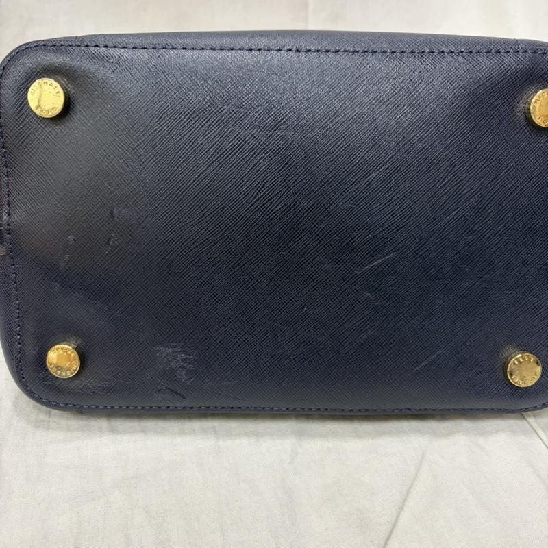 マイケルコース MICHAEL KORS ハンドバッグ ハンドバッグ グリニッチ GREENWICH スクエアシルエット ショルダーバッグ トート av-1505 ネイビー - 無地 X ロゴ、文字 紺 / ネイビー / navy レディース USED 古着 中古 50161004