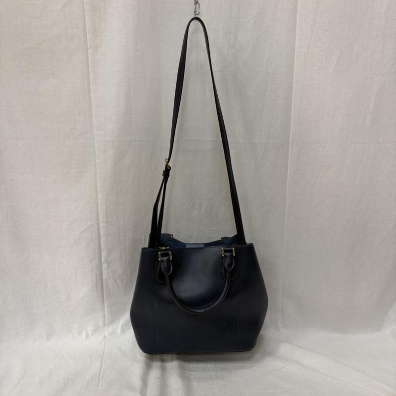 マイケルコース MICHAEL KORS ハンドバッグ ハンドバッグ グリニッチ GREENWICH スクエアシルエット ショルダーバッグ トート av-1505 ネイビー - 無地 X ロゴ、文字 紺 / ネイビー / navy レディース USED 古着 中古 50161004
