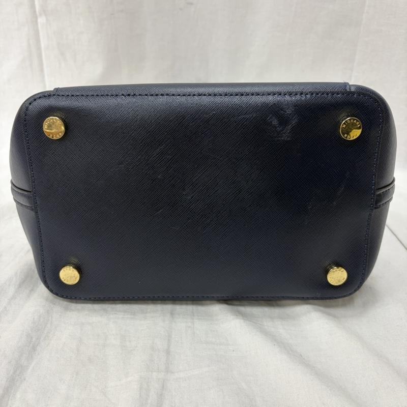 マイケルコース MICHAEL KORS ハンドバッグ ハンドバッグ グリニッチ GREENWICH スクエアシルエット ショルダーバッグ トート av-1505 ネイビー - 無地 X ロゴ、文字 紺 / ネイビー / navy レディース USED 古着 中古 50161004