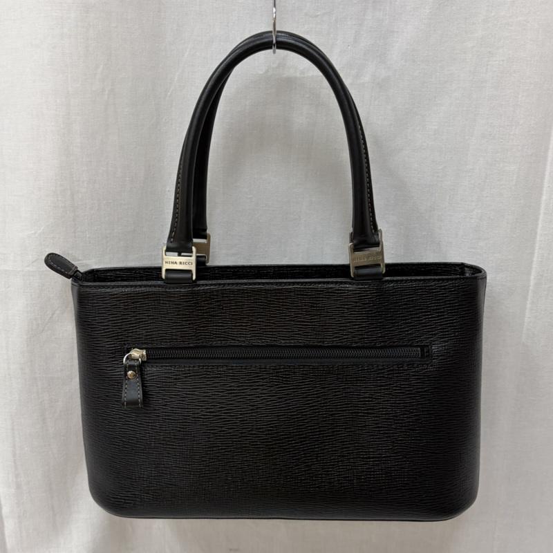 ニナリッチ NINA RICCI ハンドバッグ ハンドバッグ VINTAGE NINA RICCI レザーハンドバッグ ブラック シルバー 型押し - 無地 X ロゴ、文字 黒 / ブラック / black レディース USED 古着 中古 50161006