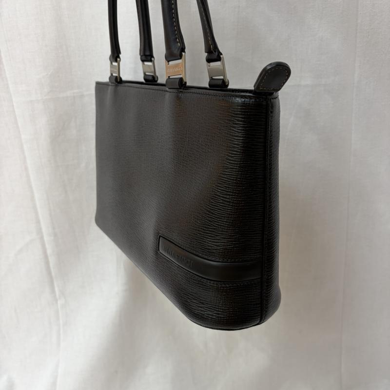 ニナリッチ NINA RICCI ハンドバッグ ハンドバッグ VINTAGE NINA RICCI レザーハンドバッグ ブラック シルバー 型押し - 無地 X ロゴ、文字 黒 / ブラック / black レディース USED 古着 中古 50161006