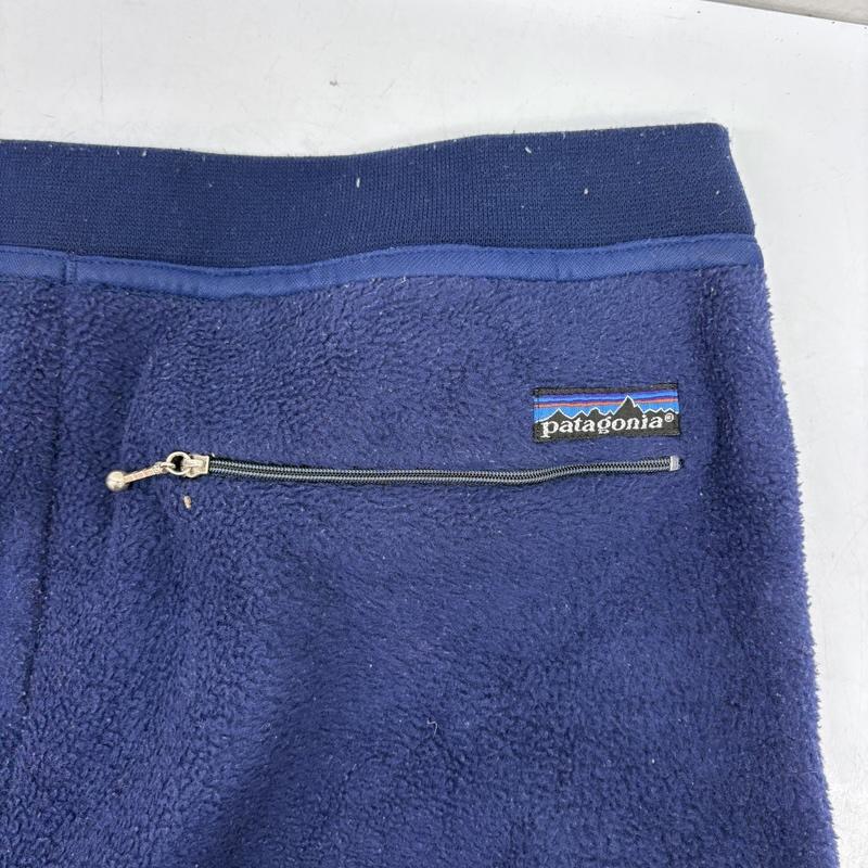 パタゴニア patagonia パンツ ワークパンツ、ペインターパンツ カナダ製 80s ポリエステル フリース ボトム 25681 M 紺 / ネイビー / navy メンズ USED 古着 中古 50161012