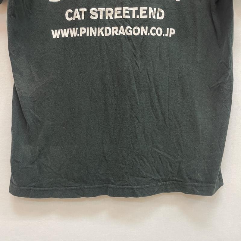 クリームソーダ CREAMSODA Tシャツ 半袖 角ドクロ ロゴ Tシャツ ピンクドラゴン ロカビリー S スカル 黒 / ブラック / black メンズ USED 古着 中古 50161015