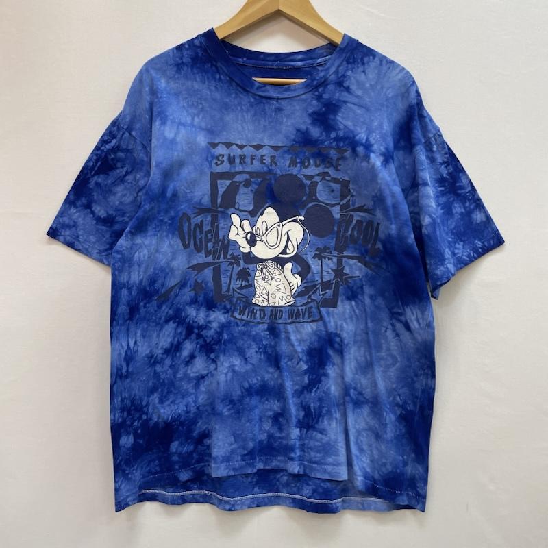 ＵＳＥＤ古着 USED/古着 Tシャツ 半袖 90s ディズニー ミッキー マウス タイダイ柄 シングル ステッチ - キャラクター 青 / ブルー / blue メンズ USED 古着 中古 50161024
