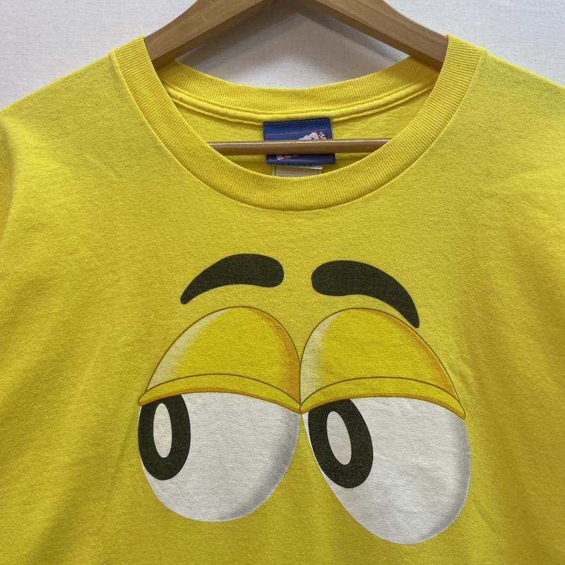 フルーツオブザルーム FRUIT OF THE LOOM Tシャツ 半袖 M&M’s エムアンドエムズ キャラT ビッグ プリント ロゴ XL プリント X キャラクター 黄 / イエロー / yellow メンズ USED 古着 中古 50161025