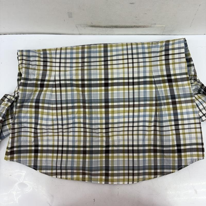 グッチ GUCCI シャツ、ブラウス 長袖 イタリア製 コットン チェック シャツ M 黒 / ブラック / black X 水色 / ライトブルー / X 茶 / ブラウン / brown X マスタード / マスタード / メンズ USED 古着 中古 50161031