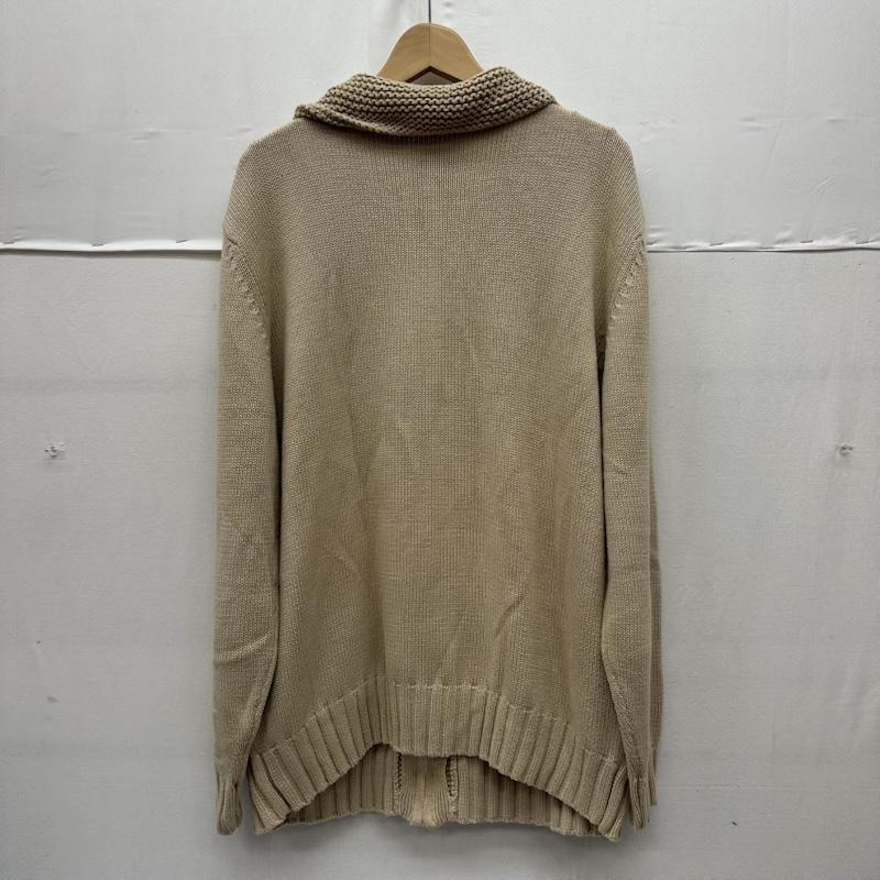 グッドイナフ GOODENOUGH カーディガン 長袖 90s ショールカラー ジップ ニット カーディガン XL ベージュ / ベージュ / beige メンズ USED 古着 中古 50161037