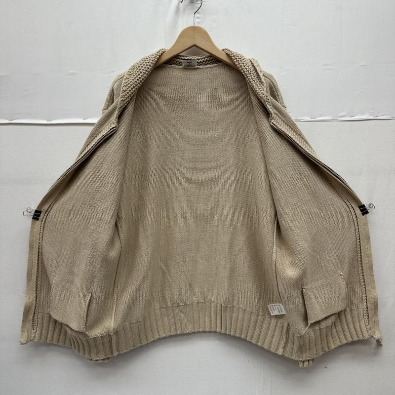グッドイナフ GOODENOUGH カーディガン 長袖 90s ショールカラー ジップ ニット カーディガン XL ベージュ / ベージュ / beige メンズ USED 古着 中古 50161037