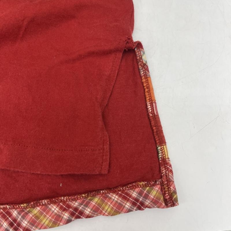 カールヘルム KARLHELMUT トレーナー 長袖 ロンT カットソー 赤 パッチワーク アンティーク くま キャラクター 赤 / レッド / red レディース USED 古着 中古 50161039
