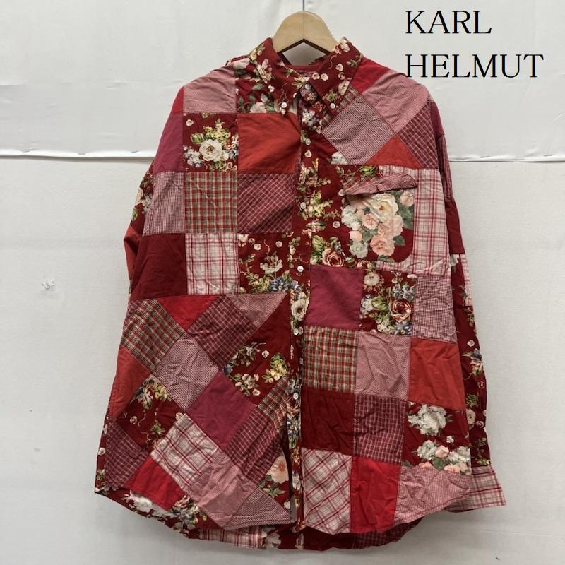 カールヘルム KARLHELMUT シャツ、ブラウス 長袖 1084fb06 パッチワーク 長袖 シャツ 花柄 花柄 赤 / レッド / red レディース USED 古着 中古 50161040