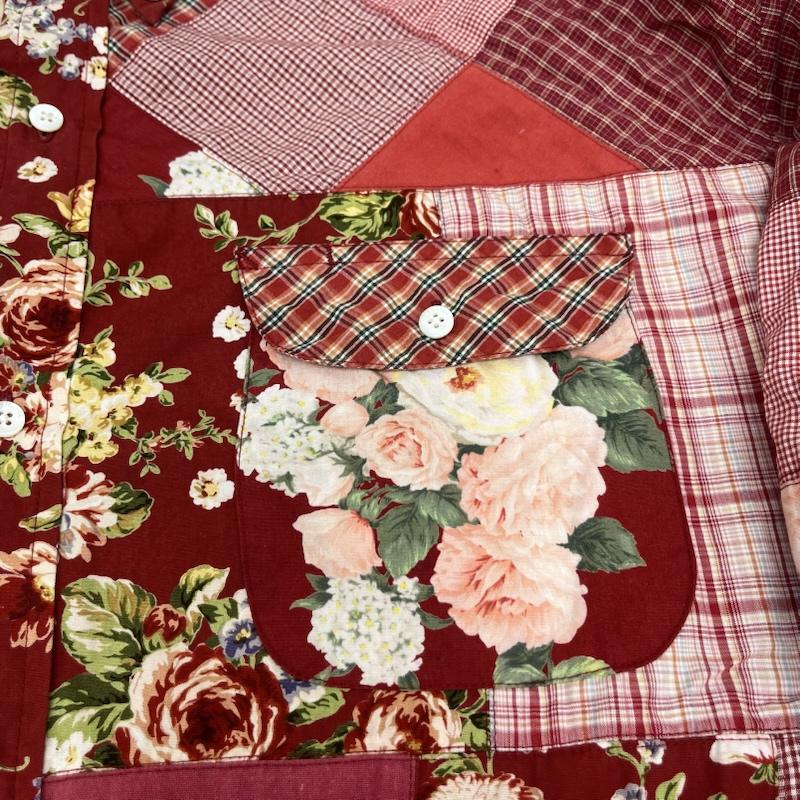 カールヘルム KARLHELMUT シャツ、ブラウス 長袖 1084fb06 パッチワーク 長袖 シャツ 花柄 花柄 赤 / レッド / red レディース USED 古着 中古 50161040
