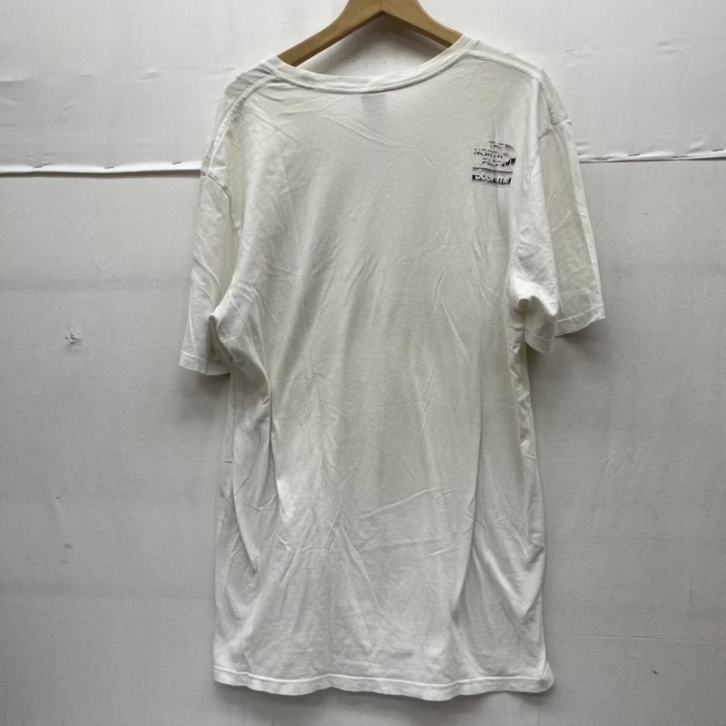 シュプリーム Supreme Tシャツ 半袖 THE NORTH FACE メタリック ロゴ Tシャツ コラボ品 L ロゴ、文字 白 / ホワイト / white メンズ USED 古着 中古 50161046