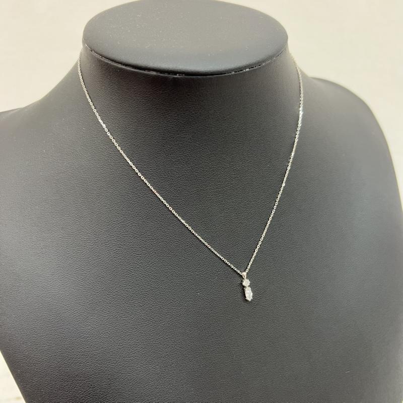 ジュエッテ Jouete アクセサリー ネックレス、ペンダント ミニマル ネックレス ジルコニア 069626 SV925 プラチナコーティング - 銀 / シルバー / silver color レディース USED 古着 中古 50161048