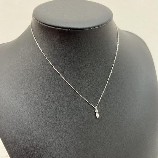 ジュエッテ Jouete アクセサリー ネックレス、ペンダント ミニマル ネックレス ジルコニア 069626 SV925 プラチナコーティング - 銀 / シルバー / silver color レディース USED 古着 中古 50161048