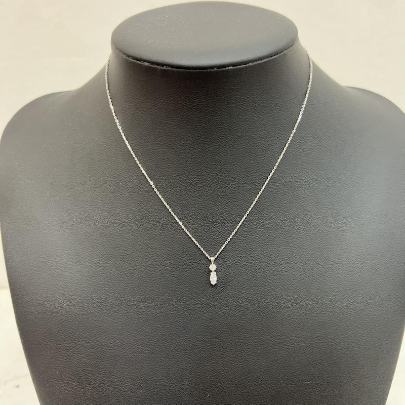 ジュエッテ Jouete アクセサリー ネックレス、ペンダント ミニマル ネックレス ジルコニア 069626 SV925 プラチナコーティング - 銀 / シルバー / silver color レディース USED 古着 中古 50161048