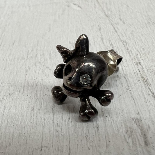 シルバー （９２５） シルバー （９２５） アクセサリー ピアス スカル ネックレス 片耳 - メンズ USED 古着 中古 50161057