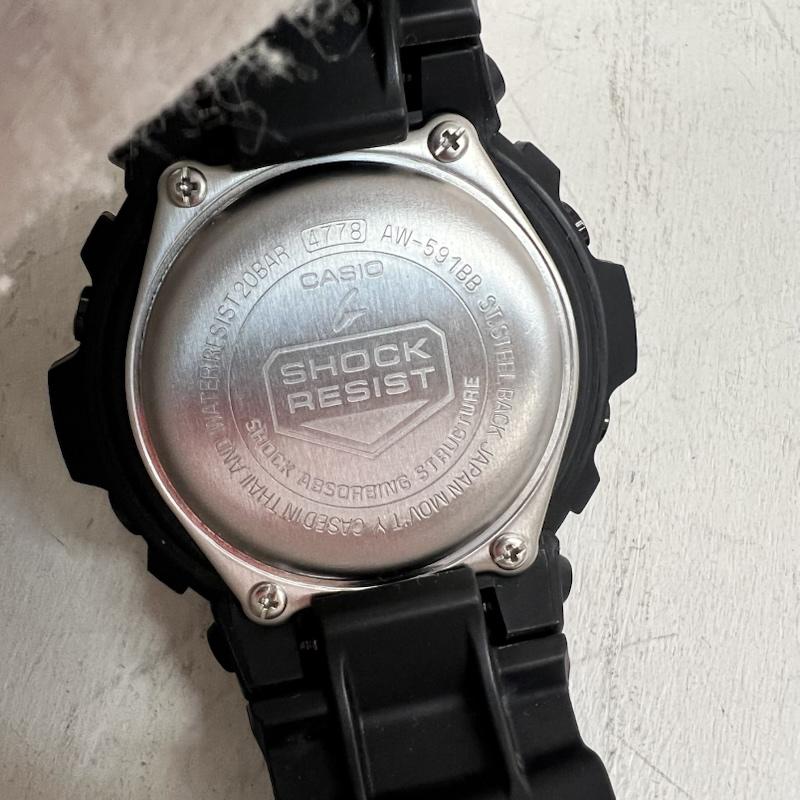 ジーショック G-SHOCK 腕時計 デジタル AW-591BB 腕時計 ウォッチ ブラック文字盤 アナデジ - 黒 / ブラック / black メンズ USED 古着 中古 50161066