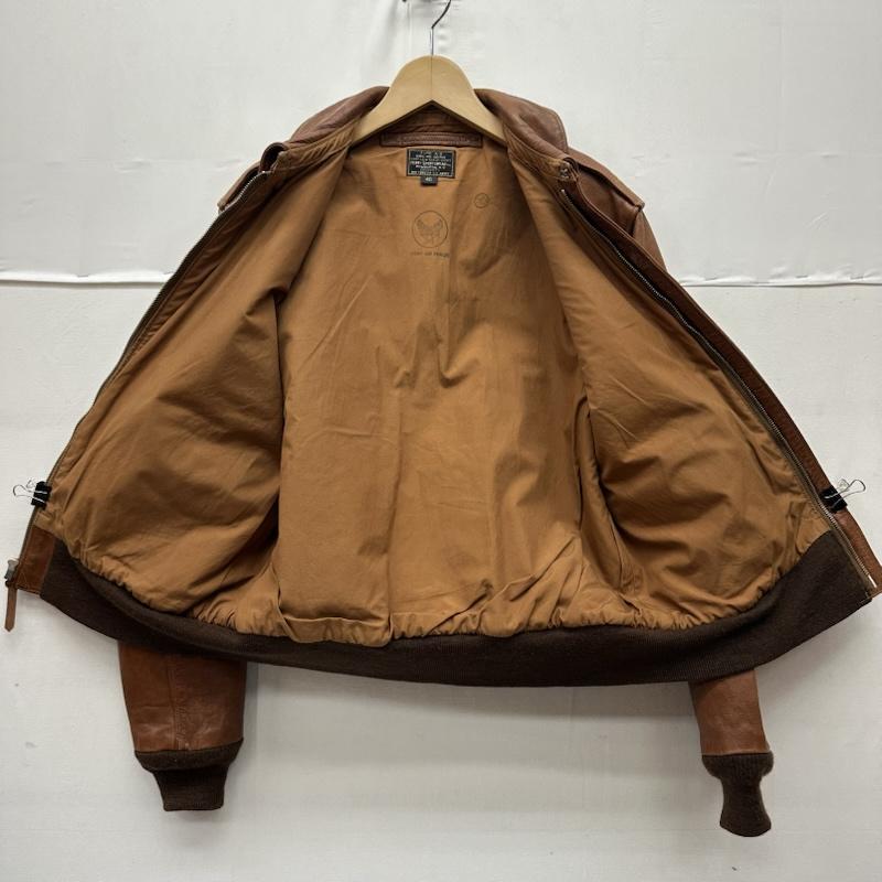 バズリクソンズ Buzz Rickson s ジャケット、上着 フライトジャケット A-2 フライト レザー ジャケット 301415 PERRY SPORTSWEAR 40 茶 / ブラウン / brown メンズ USED 古着 中古 50161071