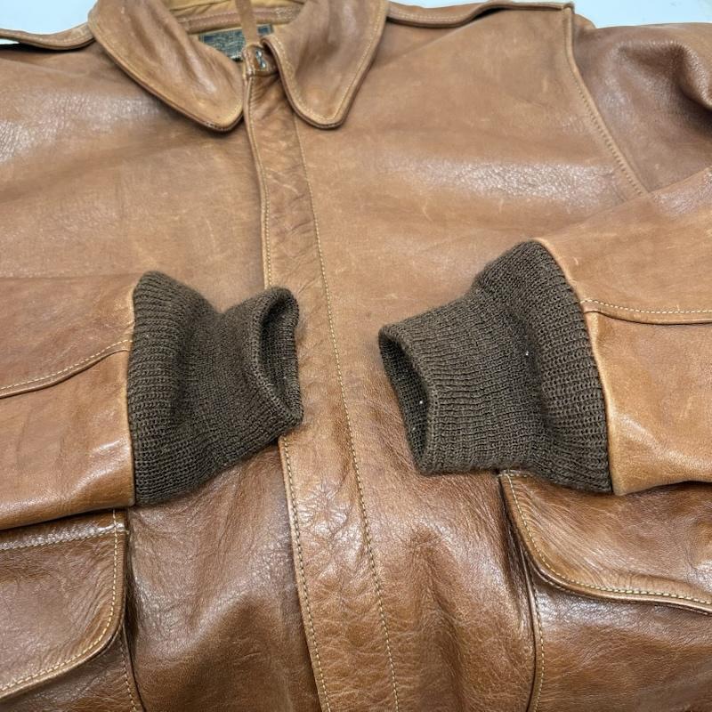 バズリクソンズ Buzz Rickson s ジャケット、上着 フライトジャケット A-2 フライト レザー ジャケット 301415 PERRY SPORTSWEAR 40 茶 / ブラウン / brown メンズ USED 古着 中古 50161071