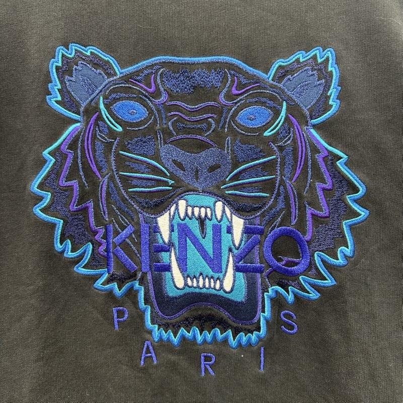 ケンゾー KENZO トレーナー 長袖 18AW Tiger Sweat Shirt タイガー ロゴ 刺繍 スウェット F865SW0014XV L 黒 / ブラック / black メンズ USED 古着 中古 50161074