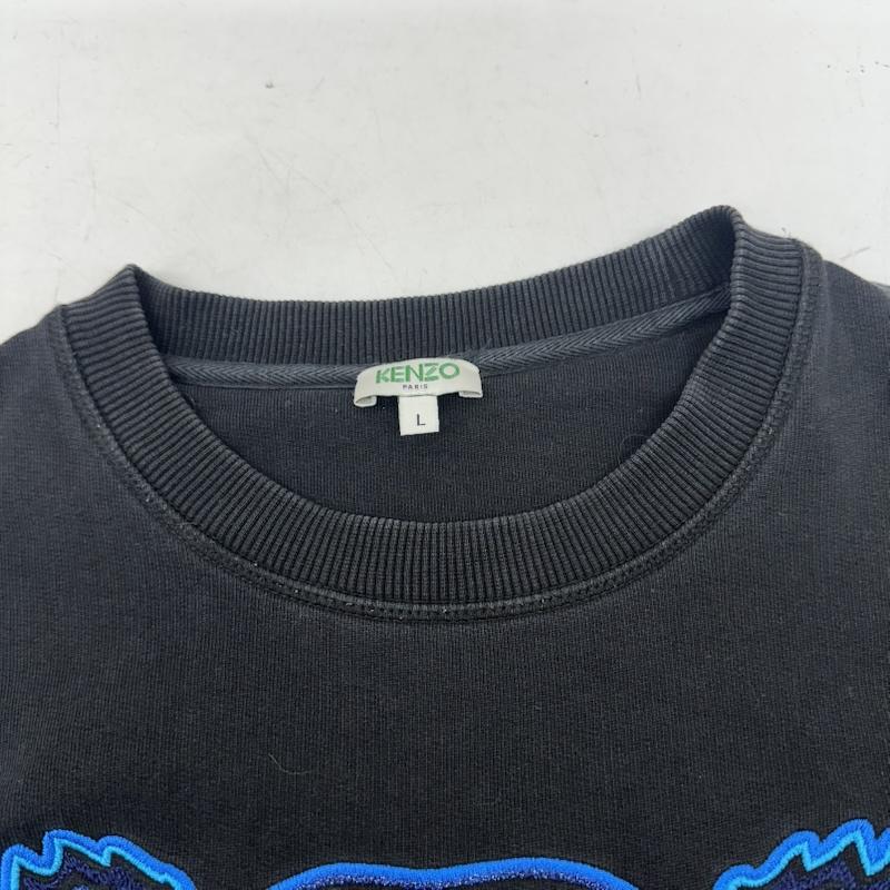 ケンゾー KENZO トレーナー 長袖 18AW Tiger Sweat Shirt タイガー ロゴ 刺繍 スウェット F865SW0014XV L 黒 / ブラック / black メンズ USED 古着 中古 50161074