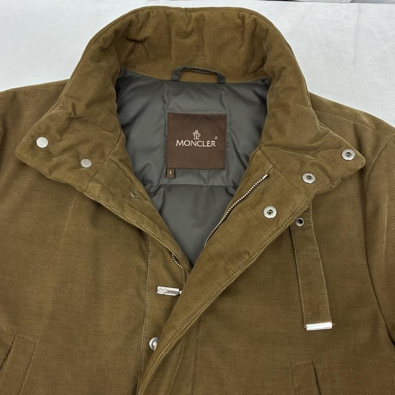 モンクレール MONCLER ジャケット、上着 ダウンジャケット 茶タグ コーデュロイ ベルテッド ダウン ジャケット ペッパージャパン 1 メンズ USED 古着 中古 50161078