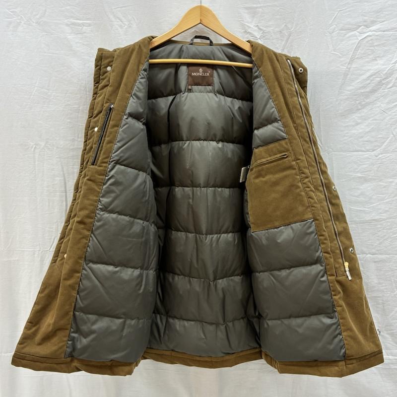 モンクレール MONCLER ジャケット、上着 ダウンジャケット 茶タグ コーデュロイ ベルテッド ダウン ジャケット ペッパージャパン 1 メンズ USED 古着 中古 50161078