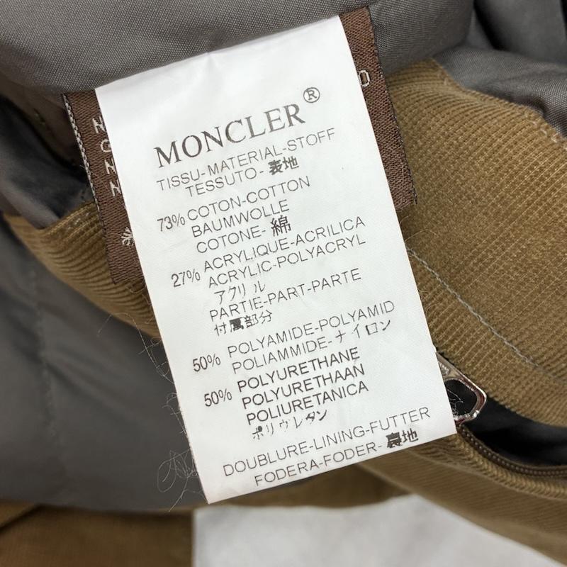 モンクレール MONCLER ジャケット、上着 ダウンジャケット 茶タグ コーデュロイ ベルテッド ダウン ジャケット ペッパージャパン 1 メンズ USED 古着 中古 50161078