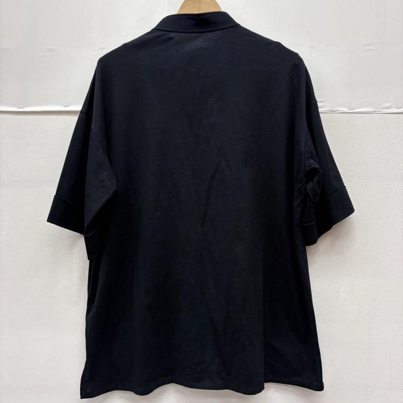 ザ・リラクス THE RERACS ポロシャツ 半袖 日本製 22ss バンド カラー ニット ポロシャツ コットン 22ss-recs-344l-f FREE 紺 / ネイビー / navy レディース USED 古着 中古 50161079