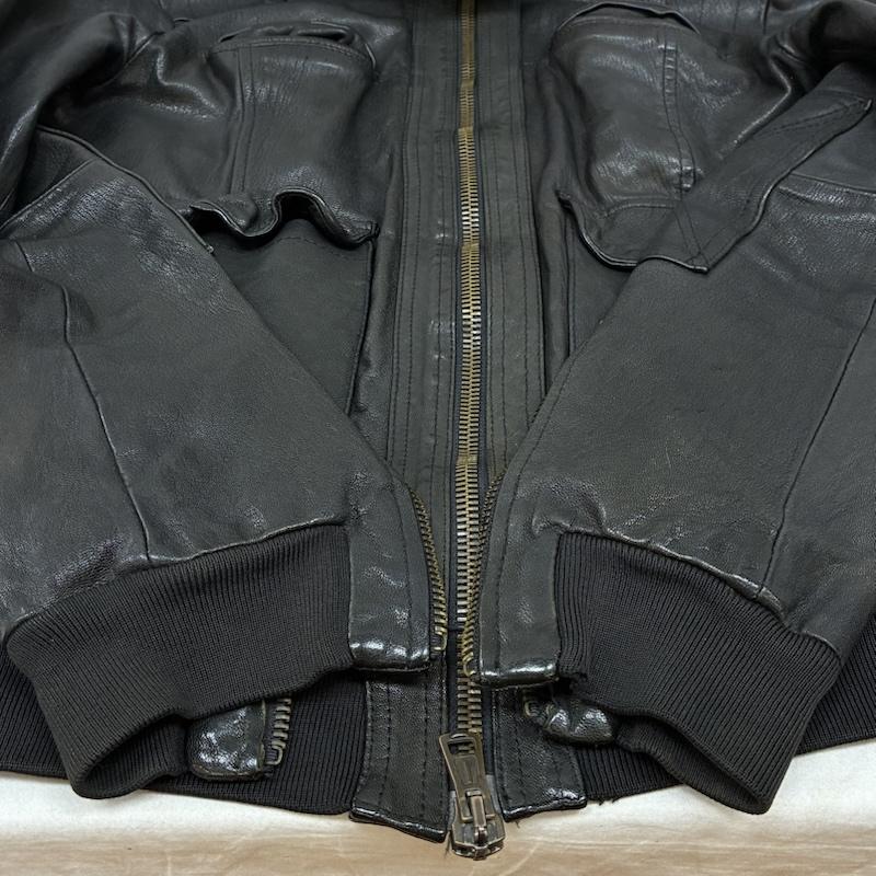 ゴールデングースデラックスブランド GOLDEN GOOSE DELUXE BRAND ジャケット、上着 レザージャケット イタリア製 シングル ライダース シュリンク レザー ジャケット M メンズ USED 古着 中古 50161083