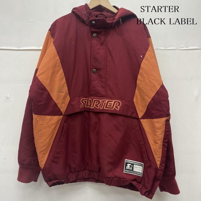 スターターブラックレーベル STARTER BLACK LABEL ジャケット、上着 ジャケット、ブレザー プルオーバー ナイロン ジャケット ブルゾン ハーフジップ ロゴ 刺繍 L ロゴ、文字 赤 / レッド / red メンズ USED 古着 中古 50161085