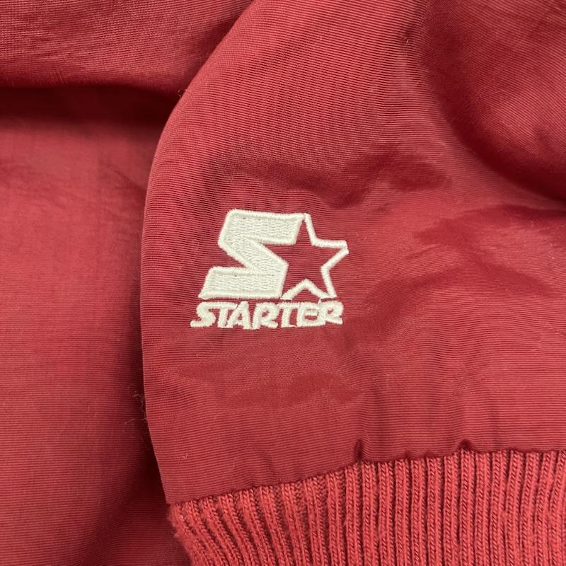 スターターブラックレーベル STARTER BLACK LABEL ジャケット、上着 ジャケット、ブレザー プルオーバー ナイロン ジャケット ブルゾン ハーフジップ ロゴ 刺繍 L ロゴ、文字 赤 / レッド / red メンズ USED 古着 中古 50161085