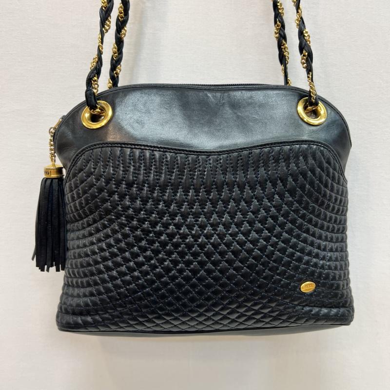 バリー BALLY ショルダーバッグ ショルダーバッグ キルティング チェーン ショルダーバッグ ゴールド金具 タッセル ヴィンテージ - 黒 / ブラック / black レディース USED 古着 中古 50161097