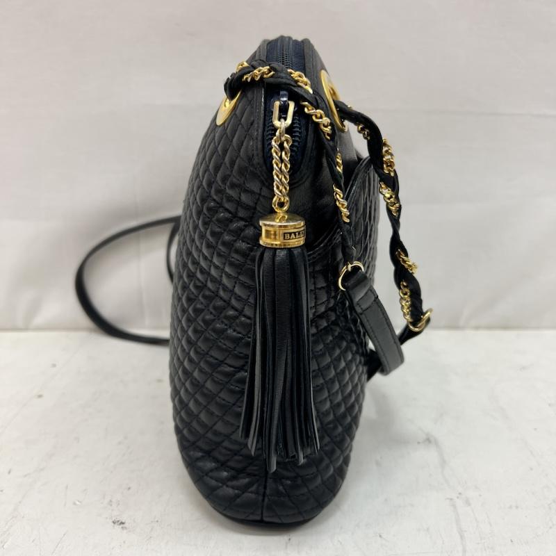 バリー BALLY ショルダーバッグ ショルダーバッグ キルティング チェーン ショルダーバッグ ゴールド金具 タッセル ヴィンテージ - 黒 / ブラック / black レディース USED 古着 中古 50161097
