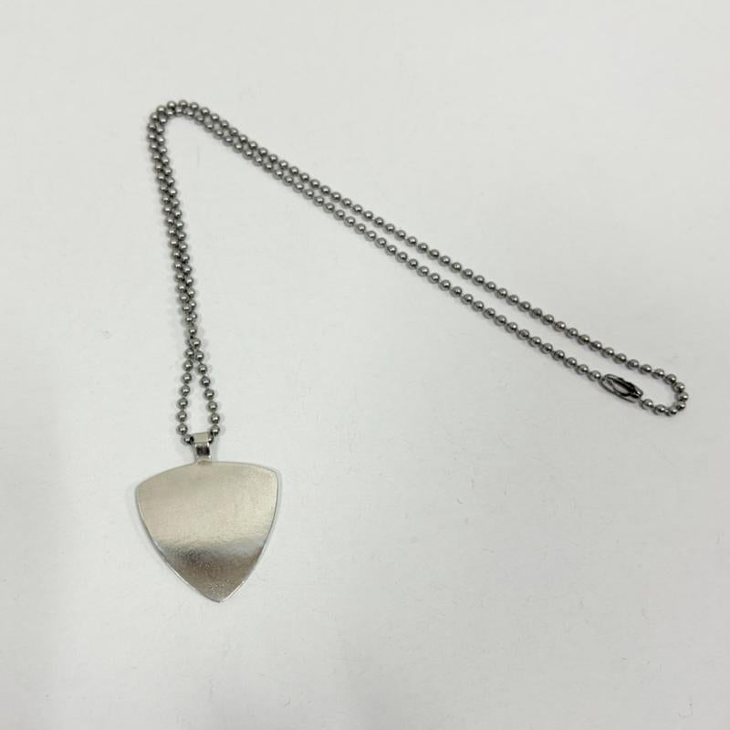 シルバー （９２５） シルバー （９２５） アクセサリー ネックレス、ペンダント ギター ベース ピック モチーフ ロゴ 刻印 ボール チェーン ALL WAYS FULL VOICE - ロゴ、文字 銀 / シルバー / silver color メンズ USED 古着 中古 50161103