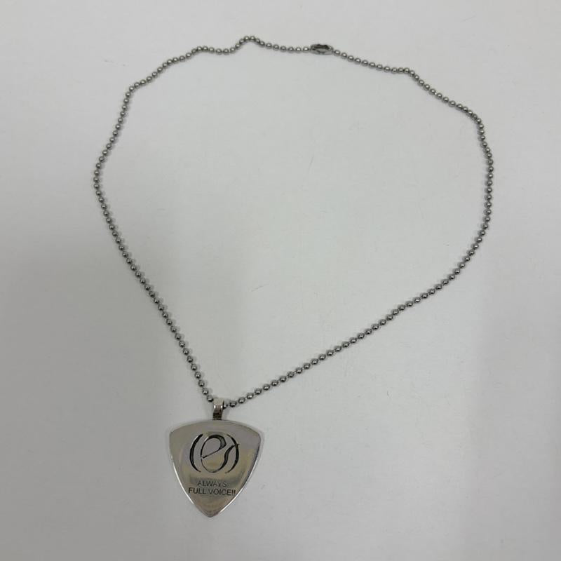 シルバー （９２５） シルバー （９２５） アクセサリー ネックレス、ペンダント ギター ベース ピック モチーフ ロゴ 刻印 ボール チェーン ALL WAYS FULL VOICE - ロゴ、文字 銀 / シルバー / silver color メンズ USED 古着 中古 50161103