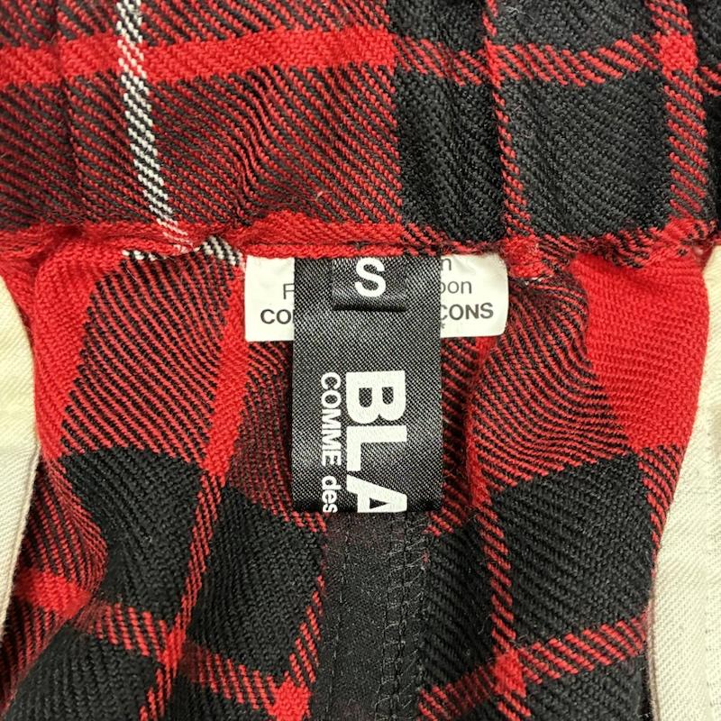 ブラックコムデギャルソン BLACK COMME des GARCONS パンツ サルエルパンツ 23W ウール チェック ドローストリング イージー サルエル パンツ 1L-P010 S メンズ USED 古着 中古 50161107