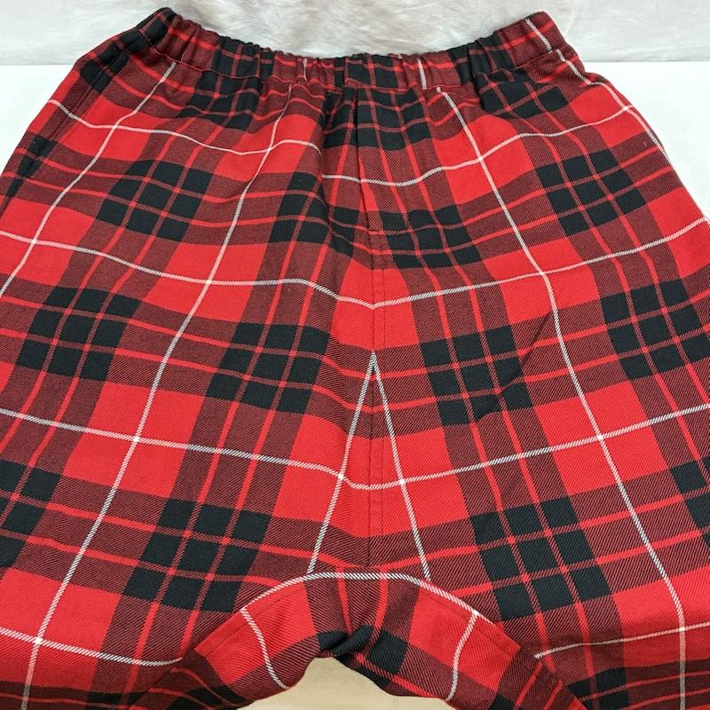 ブラックコムデギャルソン BLACK COMME des GARCONS パンツ サルエルパンツ 23W ウール チェック ドローストリング イージー サルエル パンツ 1L-P010 S メンズ USED 古着 中古 50161107