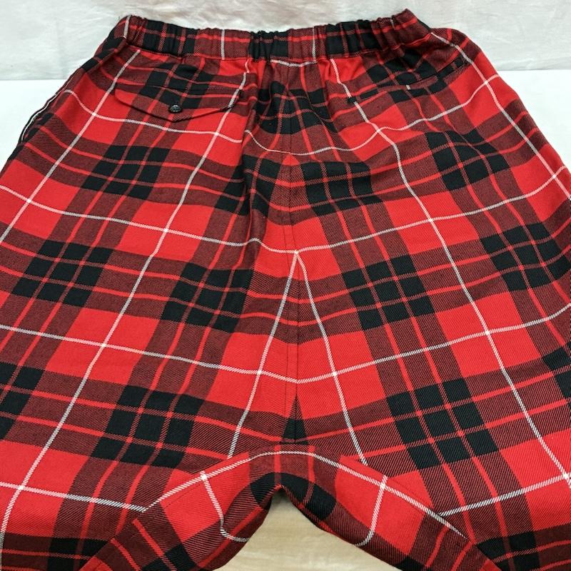 ブラックコムデギャルソン BLACK COMME des GARCONS パンツ サルエルパンツ 23W ウール チェック ドローストリング イージー サルエル パンツ 1L-P010 S メンズ USED 古着 中古 50161107