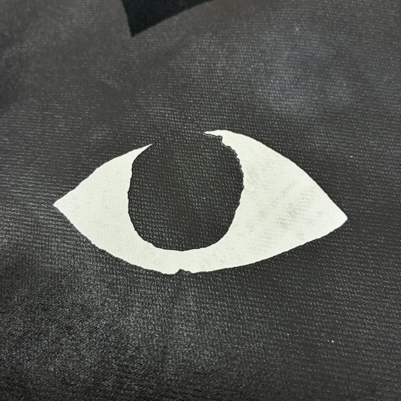 プレイコムデギャルソン PLAY COMME des GARCONS ジャケット、上着 ジャンパー、ブルゾン ブラック エンブレム スムース プリント エステル トラックジャケット ジャージ AX-T256 XL メンズ USED 古着 中古 50161111